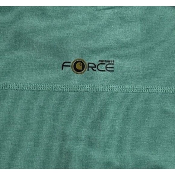 Carhartt Medium Quarter-Zip Force Green Pullover Women’s M 1/4 Zip Mock Neck - Picture 7 of 7